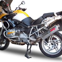 Escape compatible con Bmw R 1200 Gs -Adventure 2004-2009, Trioval, Escape legal, homologado, silenciador con db killer desmontable y tubo de conexión específico 