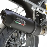 Escape compatible con Bmw R 1200 Gs -Adventure 2013-2016, Furore Nero, Escape legal, homologado, silenciador con db killer desmontable y tubo de conexión específico 