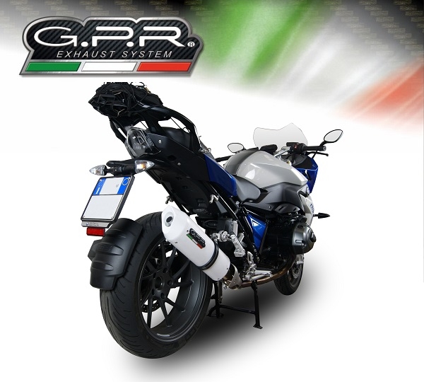 Escape compatible con Bmw R 1200 Rs Lc 2017-2019, Albus Evo4, Escape legal, homologado, silenciador con db killer desmontable y tubo de conexión específico 