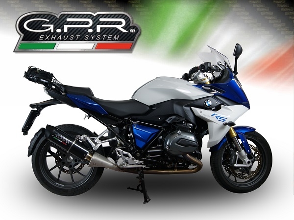 Escape compatible con Bmw R 1200 Rs Lc 2015-2016, Furore Nero, Escape legal, homologado, silenciador con db killer desmontable y tubo de conexión específico 
