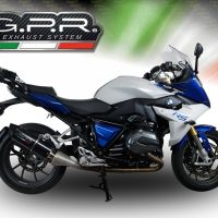 Escape compatible con Bmw R 1200 Rs Lc 2015-2016, Furore Nero, Escape legal, homologado, silenciador con db killer desmontable y tubo de conexión específico 