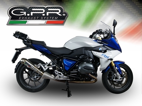 Escape compatible con Bmw R 1200 Rs Lc 2015-2016, Powercone Evo, Escape legal, homologado, silenciador con db killer desmontable y tubo de conexión específico 