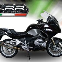 Escape compatible con Bmw R 1200 Rt Lc 2014-2016, Trioval, Escape legal, homologado, silenciador con db killer desmontable y tubo de conexión específico 