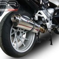 Escape compatible con Bmw R 1200 Rt Lc 2014-2016, Trioval, Escape legal, homologado, silenciador con db killer desmontable y tubo de conexión específico 