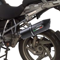 Escape compatible con Bmw R 1200 Gs -Adventure 2010-2012, Furore Nero, Escape completo homologado y legal, incluido db killer extraíble 