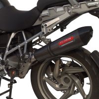Escape compatible con Bmw R 1200 Gs -Adventure 2013-2013, Furore Nero, Escape completo homologado y legal, incluido db killer extraíble 
