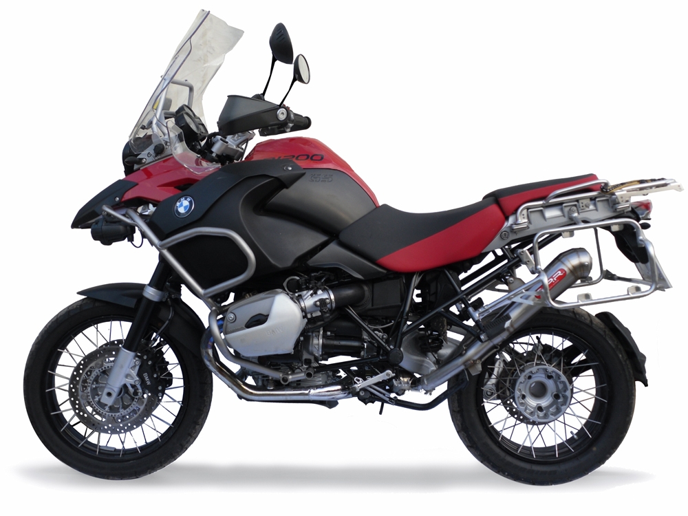 Escape compatible con Bmw R 1200 Gs -Adventure 2010-2012, Powercone Evo, Escape completo homologado y legal, incluido db killer extraíble 