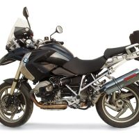 Escape compatible con Bmw R 1200 Gs -Adventure 2010-2012, Trioval, Escape completo homologado y legal, incluido db killer extraíble 