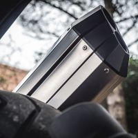Escape compatible con Bmw R 1250 Gs -Adventure 2021-2024, Hyper Sonic Titanium, Escape legal, homologado, silenciador con db killer desmontable y tubo de conexión específico 