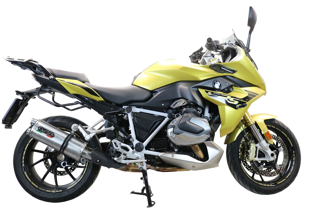 Escape compatible con Bmw R 1250 R -Rs 2019-2020, Dual Inox, Escape legal, homologado, silenciador con db killer desmontable y tubo de conexión específico 