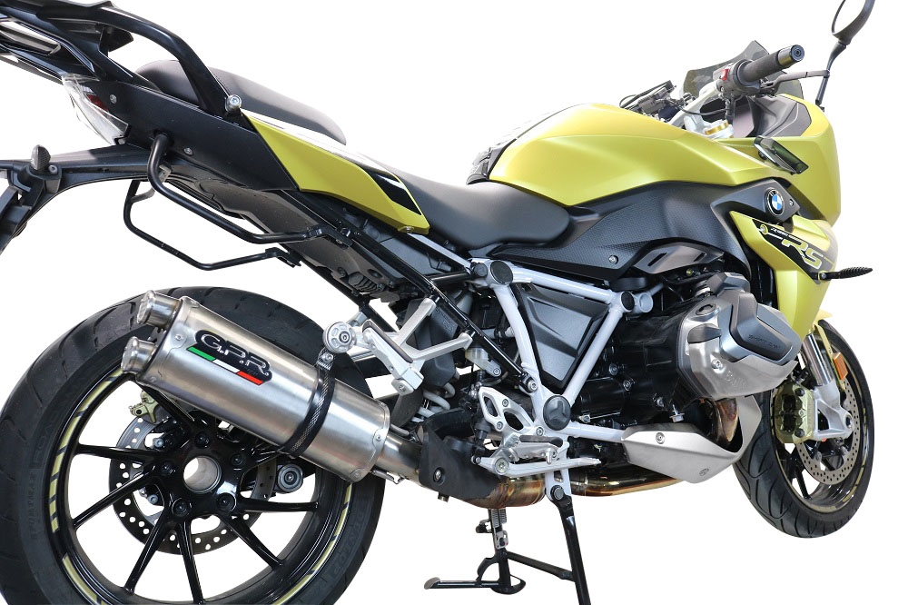 Escape compatible con Bmw R 1250 R -Rs 2019-2020, Dual Inox, Escape legal, homologado, silenciador con db killer desmontable y tubo de conexión específico 