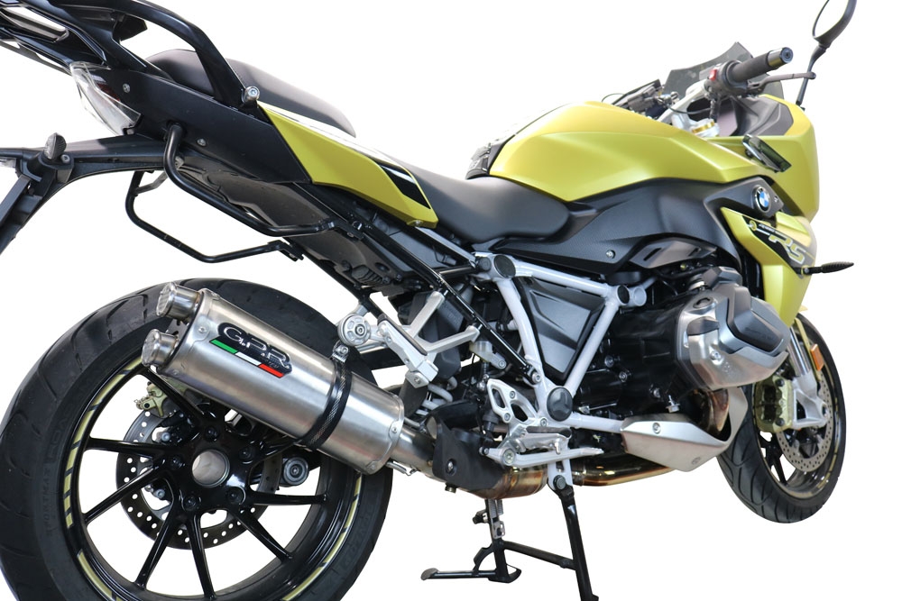Escape compatible con Bmw R 1250 R -Rs 2019-2020, Dual Inox, Escape legal, homologado, silenciador con db killer desmontable y tubo de conexión específico 