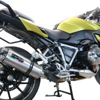 Escape compatible con Bmw R 1250 R -Rs 2019-2020, Dual Inox, Escape legal, homologado, silenciador con db killer desmontable y tubo de conexión específico 