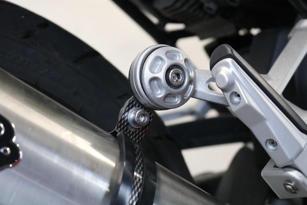 Escape compatible con Bmw R 1250 R -Rs 2019-2020, Dual Poppy, Escape legal, homologado, silenciador con db killer desmontable y tubo de conexión específico 