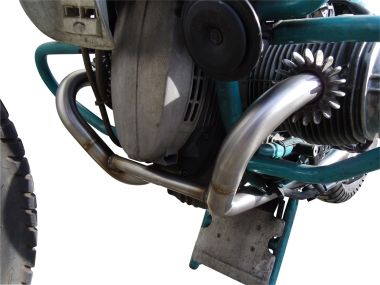 Escape compatible con Bmw R 100 Gs 1987-1996, Decatalizzatore, Tubo supresor de catalizador 