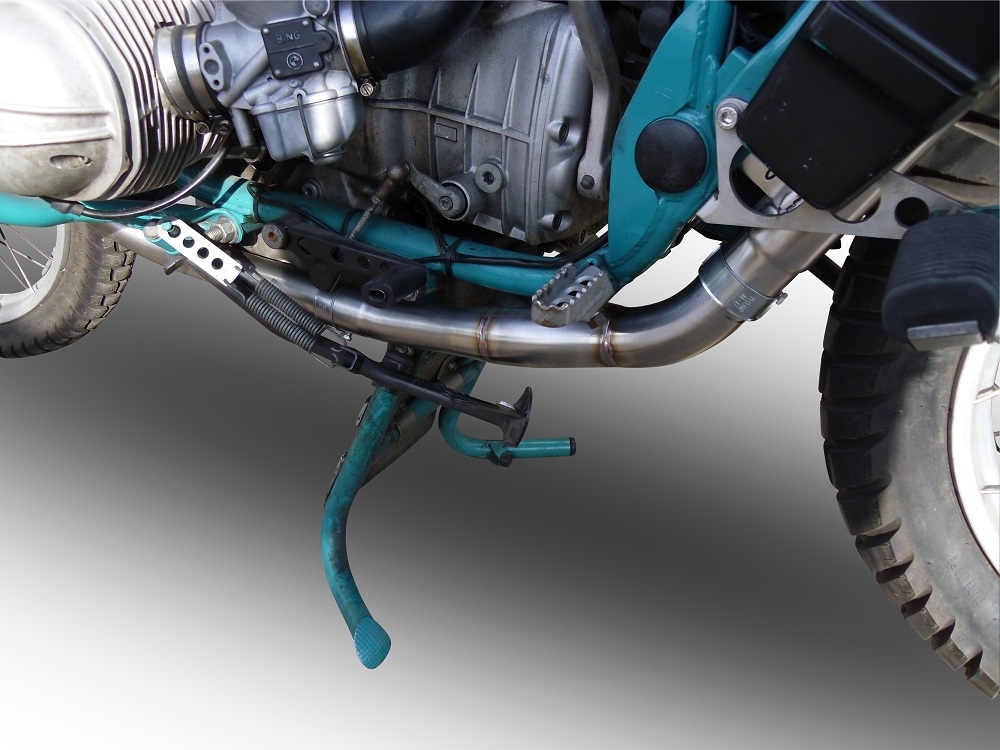 Escape compatible con Bmw R 100 Gs 1987-1996, Decatalizzatore, Tubo supresor de catalizador 