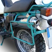 Escape compatible con Bmw R 100 Gs 1987-1996, Trioval, Escape legal, homologado, silenciador con db killer desmontable y tubo de conexión específico 