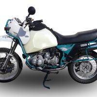 Escape compatible con Bmw R 100 Gs 1987-1996, Vintacone, Escape legal, homologado, silenciador con db killer desmontable y tubo de conexión específico 