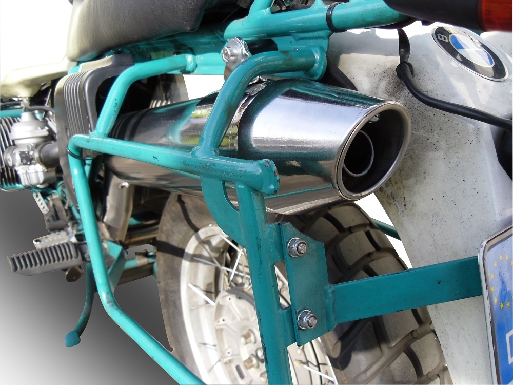 Escape compatible con Bmw R 100 Gs 1987-1996, Vintacone, Escape legal, homologado, silenciador con db killer desmontable y tubo de conexión específico 