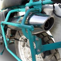 Escape compatible con Bmw R 100 Gs 1987-1996, Vintacone, Escape legal, homologado, silenciador con db killer desmontable y tubo de conexión específico 