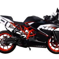 Escape compatible con Ktm Rc 200 2014-2021, Albus Ceramic, Escape legal, homologado, silenciador con db killer desmontable y tubo de conexión específico 
