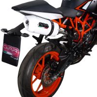 Escape compatible con Ktm Duke 200 2012-2020, Albus Ceramic, Escape legal, homologado, silenciador con db killer desmontable y tubo de conexión específico 