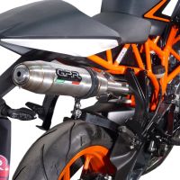 Escape compatible con Ktm Rc 125 2014-2016, Deeptone Inox, Escape legal, homologado, silenciador con db killer desmontable y tubo de conexión específico 