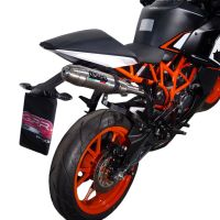 Escape compatible con Ktm Rc 125 2014-2016, Deeptone Inox, Escape legal, homologado, silenciador con db killer desmontable y tubo de conexión específico 