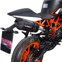 Escape compatible con Ktm Rc 200 2014-2021, Deeptone Inox, Escape legal, homologado, silenciador con db killer desmontable y tubo de conexión específico 