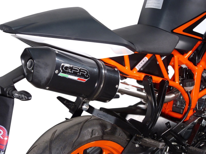 Escape compatible con Ktm Rc 200 2014-2021, Deeptone Inox, Escape legal, homologado, silenciador con db killer desmontable y tubo de conexión específico 