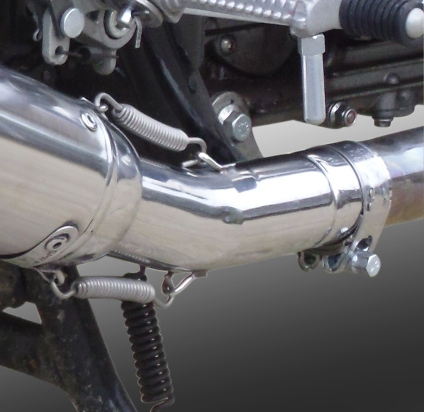Escape compatible con Royal Enfield Continental GT 535 2014-2016, Vintacone, Escape racing, silenciador con tubo de conexion, articulo sin homologacion 