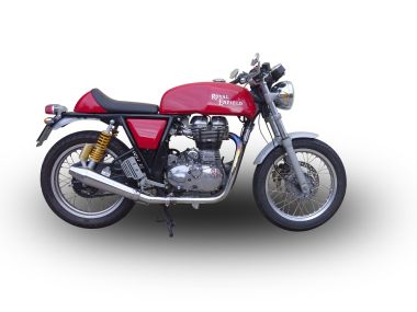 Escape compatible con Royal Enfield Continental GT 535 2014-2016, Vintacone, Escape racing, silenciador con tubo de conexion, articulo sin homologacion 
