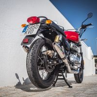 Escape compatible con Royal Enfield Continental 650 2019-2020, Deeptone Inox, Escape doble, no legal para los países miembros de la UE, incluidos los db killers extraíbles y los tubos de unión 