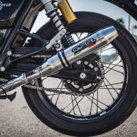 Escape compatible con Royal Enfield Continental 650 2019-2020, Deeptone Inox, Escape doble, no legal para los países miembros de la UE, incluidos los db killers extraíbles y los tubos de unión 