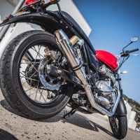 Escape compatible con Royal Enfield Continental 650 2019-2020, Deeptone Inox, Escape doble, no legal para los países miembros de la UE, incluidos los db killers extraíbles y los tubos de unión 