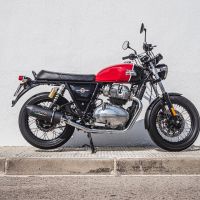 Escape compatible con Royal Enfield Interceptor 650 2019-2020, Furore Evo4 Nero, Escape doble, no legal para los países miembros de la UE, incluidos los db killers extraíbles y los tubos de unión 