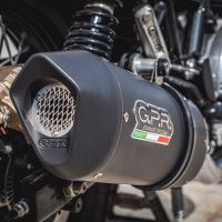 Escape compatible con Royal Enfield Interceptor 650 2019-2020, Furore Evo4 Nero, Escape doble, no legal para los países miembros de la UE, incluidos los db killers extraíbles y los tubos de unión 