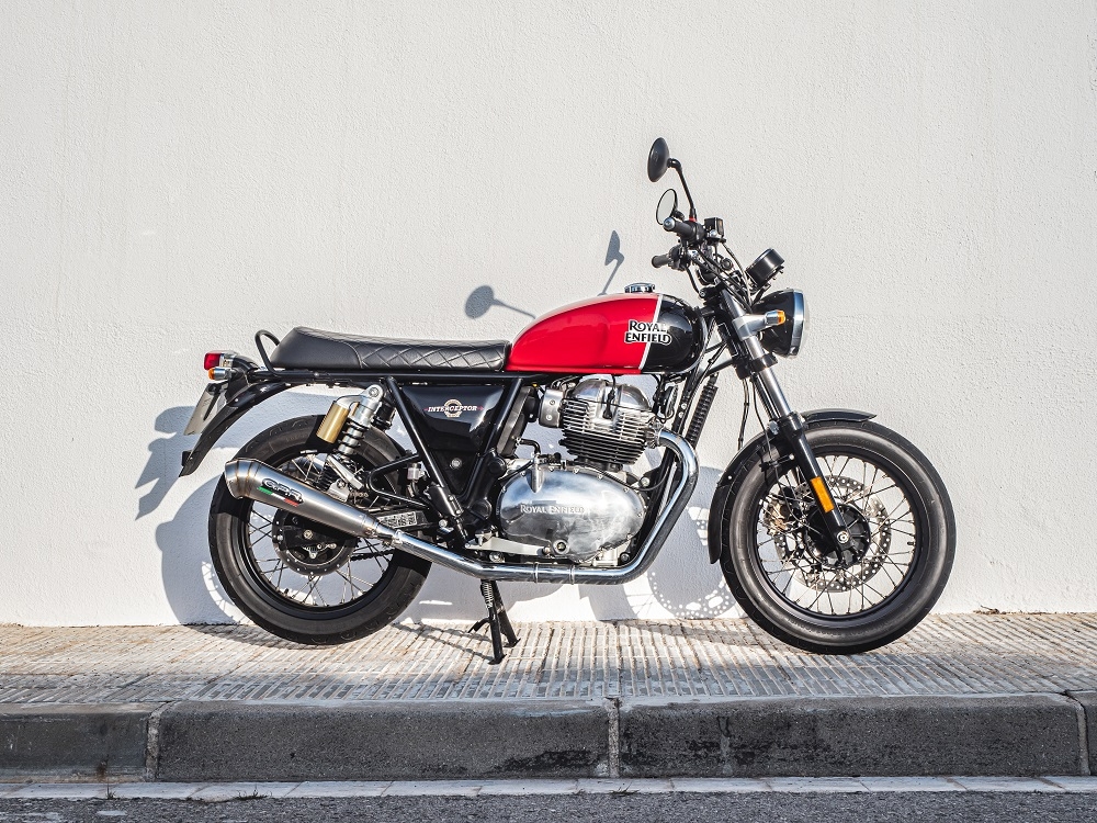 Escape compatible con Royal Enfield Interceptor 650 2019-2020, Powercone Evo, Escape doble, no legal para los países miembros de la UE, incluidos los db killers extraíbles y los tubos de unión 