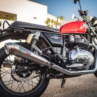 Escape compatible con Royal Enfield Interceptor 650 2019-2020, Powercone Evo, Escape doble, no legal para los países miembros de la UE, incluidos los db killers extraíbles y los tubos de unión 