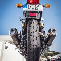 Escape compatible con Royal Enfield Interceptor 650 2019-2020, Satinox, Escape doble, no legal para los países miembros de la UE, incluidos los db killers extraíbles y los tubos de unión 
