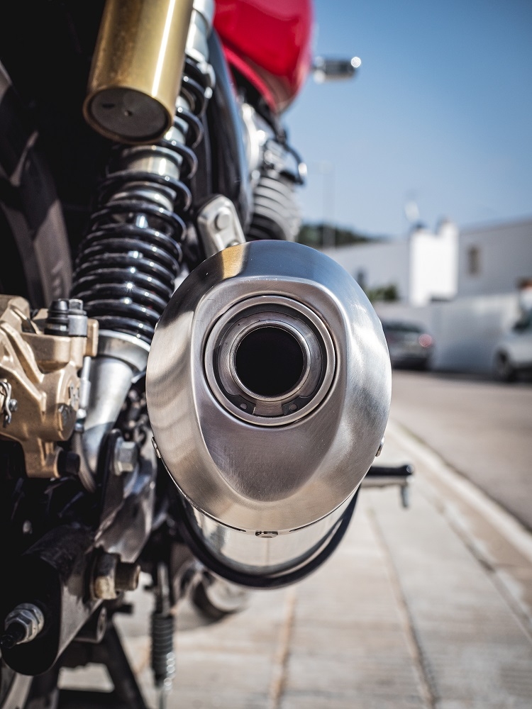 Escape compatible con Royal Enfield Interceptor 650 2019-2020, Satinox, Escape doble, no legal para los países miembros de la UE, incluidos los db killers extraíbles y los tubos de unión 