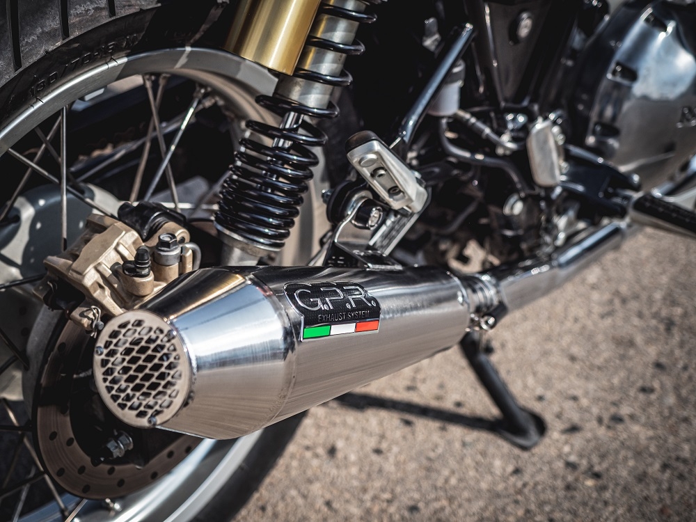 Escape compatible con Royal Enfield Interceptor 650 2019-2020, Ultracone, Escape doble, no legal para los países miembros de la UE, incluidos los db killers extraíbles y los tubos de unión 