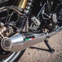 Escape compatible con Royal Enfield Interceptor 650 2019-2020, Ultracone, Escape doble, no legal para los países miembros de la UE, incluidos los db killers extraíbles y los tubos de unión 