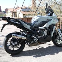 Escape compatible con Bmw S 1000 XR -M 2020-2025, M3 Inox , Escape legal, homologado, silenciador con db killer desmontable y tubo de conexión específico 