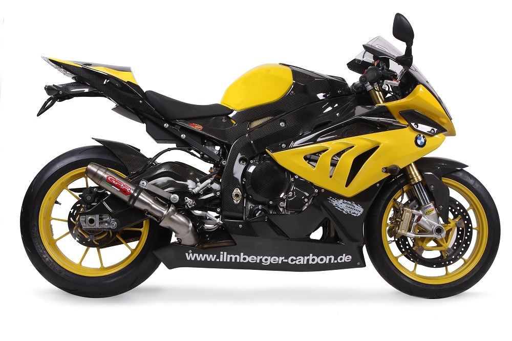 Escape compatible con Bmw S 1000 RR -M 2010-2014, Deeptone Inox, Escape legal, homologado, silenciador con db killer desmontable y tubo de conexión específico 