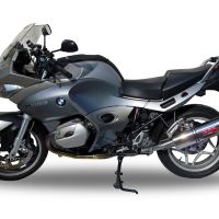 Escape compatible con Bmw R 1200 St -Rt 2003-2008, Trioval, Escape legal, homologado, silenciador con db killer desmontable y tubo de conexión específico 