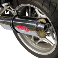 Escape compatible con Bmw R 1200 St -Rt 2003-2008, Trioval, Escape legal, homologado, silenciador con db killer desmontable y tubo de conexión específico 