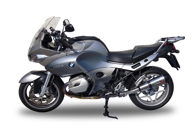 Escape compatible con Bmw R 1200 St -Rt 2003-2008, Gpe Ann. titanium, Escape legal, homologado, silenciador con db killer desmontable y tubo de conexión específico 