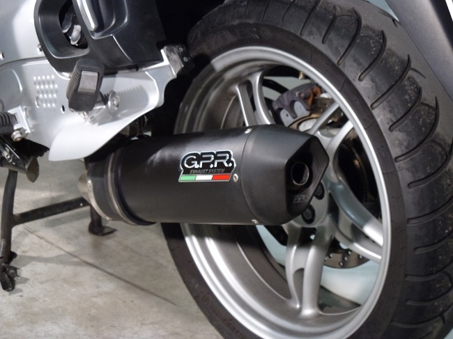 Escape compatible con Bmw R 1150 Rt 2000-2006, Furore Nero, Escape legal, homologado, silenciador con db killer desmontable y tubo de conexión específico 