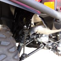 Escape compatible con Polaris Sportsman Xp 850 - Xp 850 Forest 2010-2014, Power Bomb, Escape legal, homologado, silenciador con db killer desmontable y tubo de conexión específico 